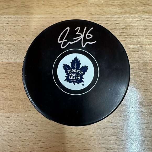 Jack Campbell Autographed Toronto Maple Leafs Puck - Picture 1 of 4